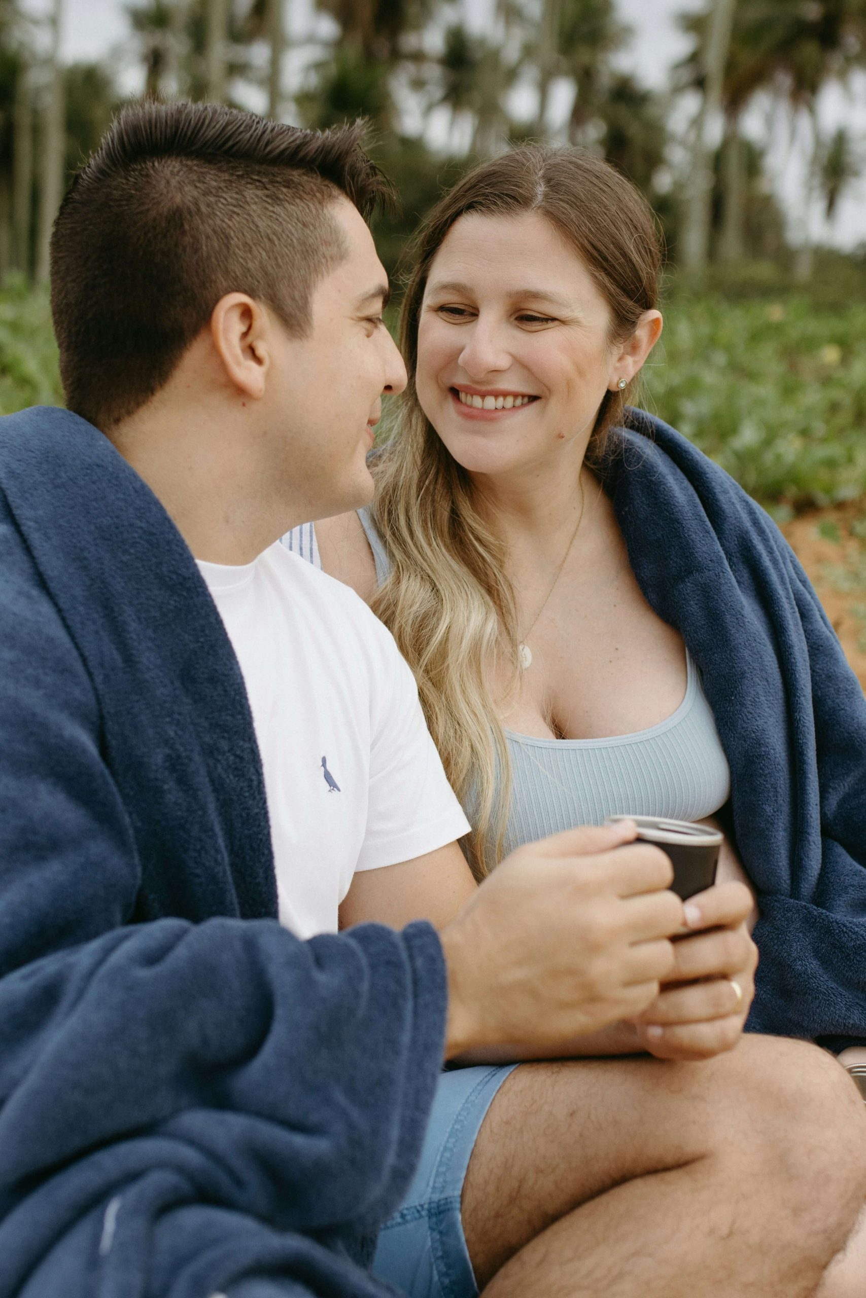 securely attached couple smiling and being present with each other